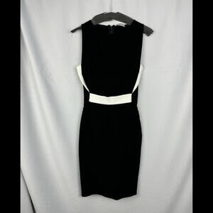 Mugler Sleveless Sheath Dress Black Size FR 38, US 6